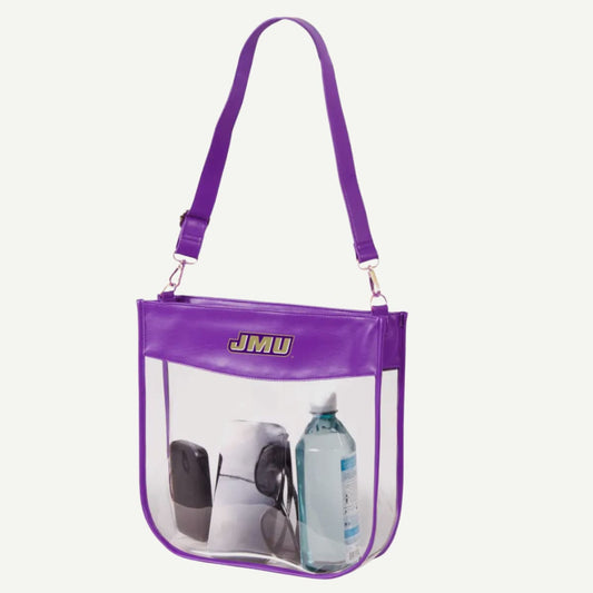 JMU Kate Clear Purse – a spacious, stylish, and stadium-approved bag designed for game days and everyday use.