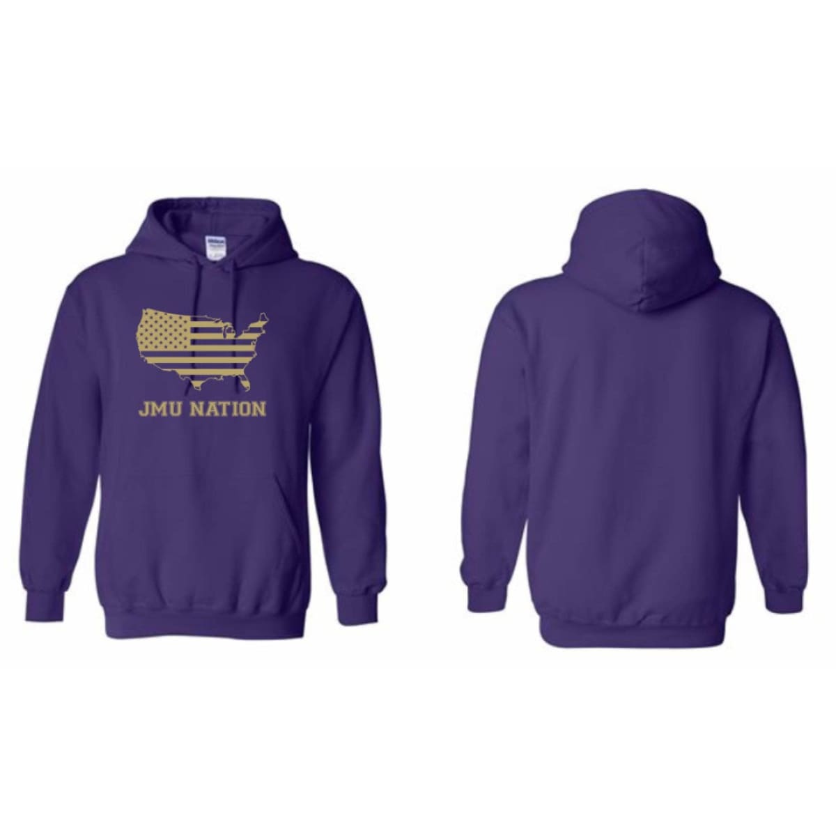 JMU Nation Men’s/Unisex Hoodie - S / PURPLE