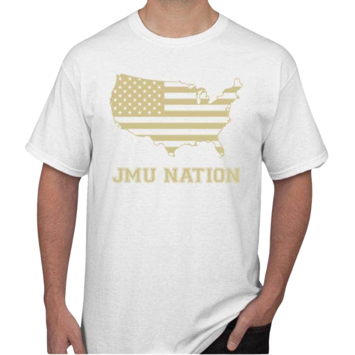 JMU Nation Men’s/Unisex Short Sleeve T-Shirt - S / White
