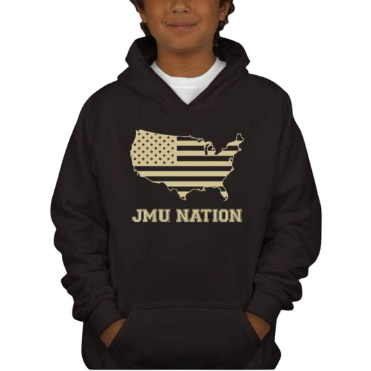 JMU Nation Youth Hoodie - XS / BLACK