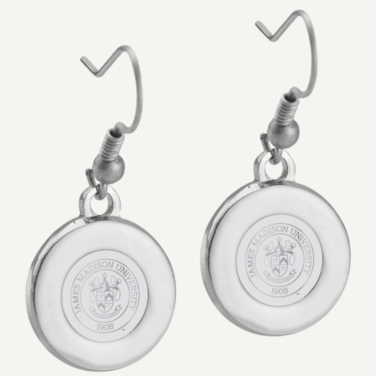 JMU Pendant Earrings - Silver Crest Earrings