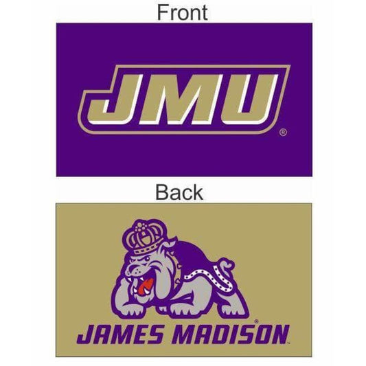 JMU Purple Gold Double-Sided 3’ x 5’ Flag - IN STOCK