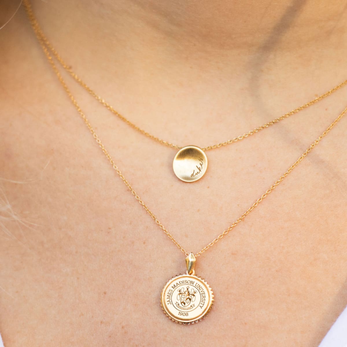 JMU Sunburst Necklace by Kyle Cavan - 14K GOLD