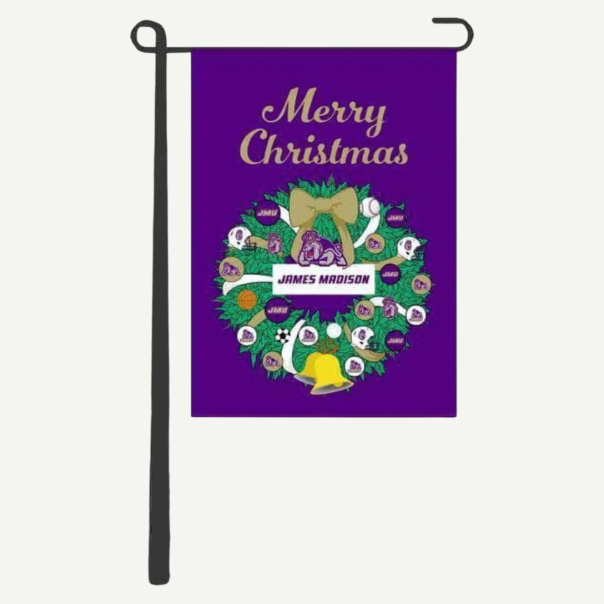 Merry Christmas JMU Garden Flag