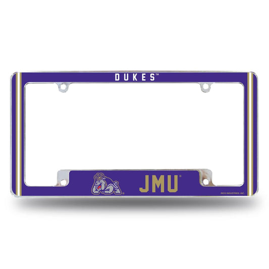NCAA James Madison Alt Design All Over Chrome Frame