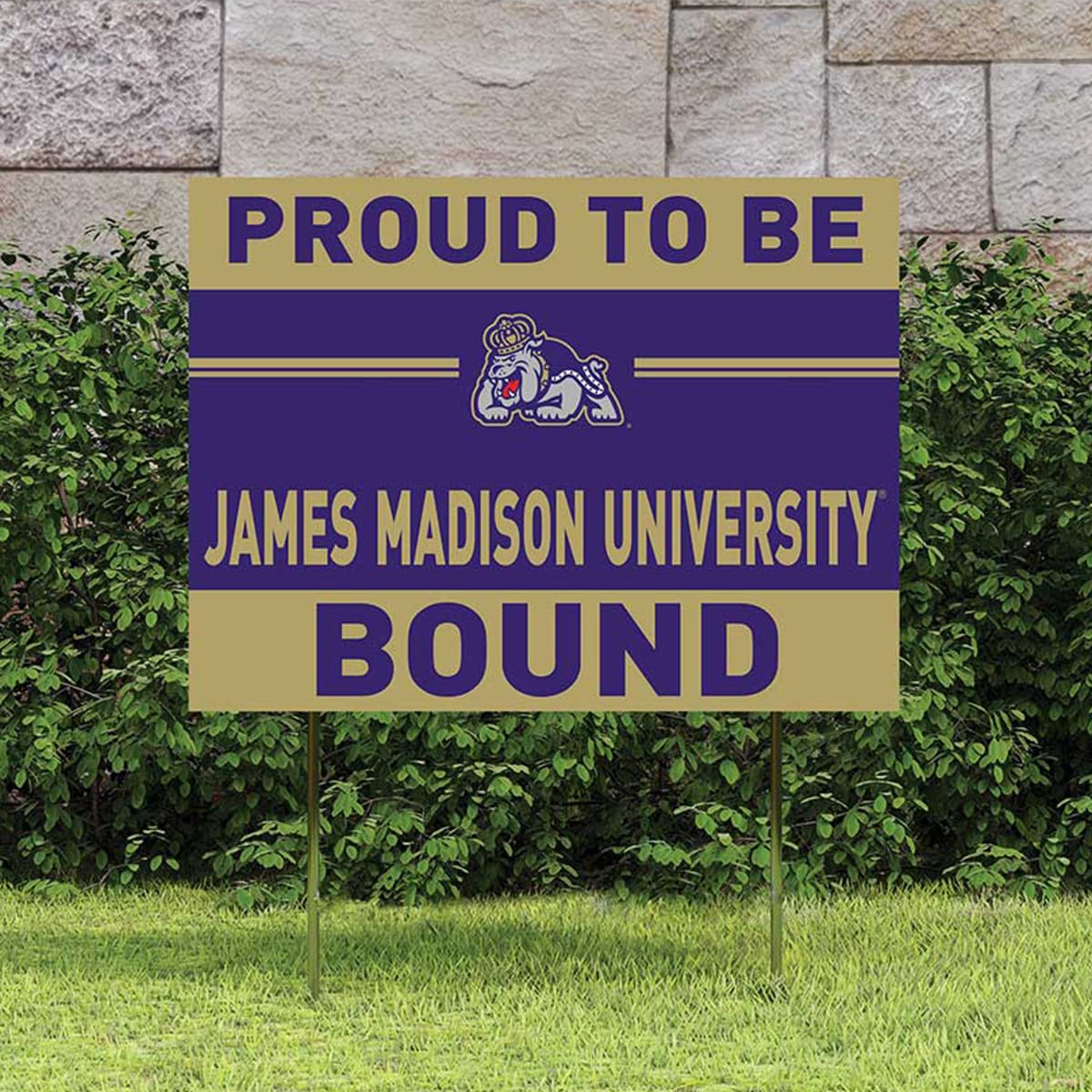 James Madison University Yard Sign, JMU bound, graduation gift, lawn or window display