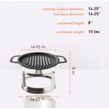 Ranger Cast Iron Grill Top + Hub