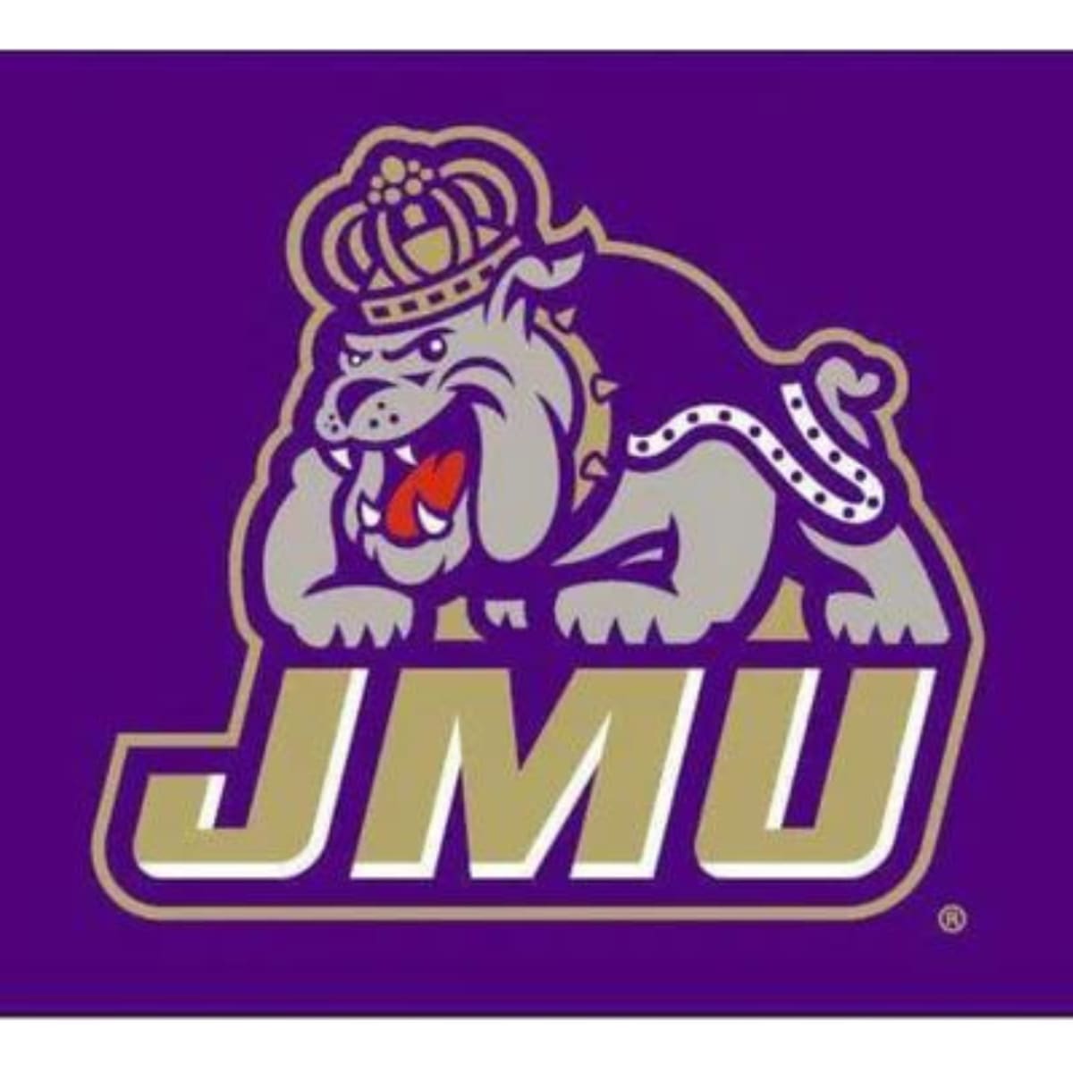 Small JMU Duke Dog Grommeted Flag