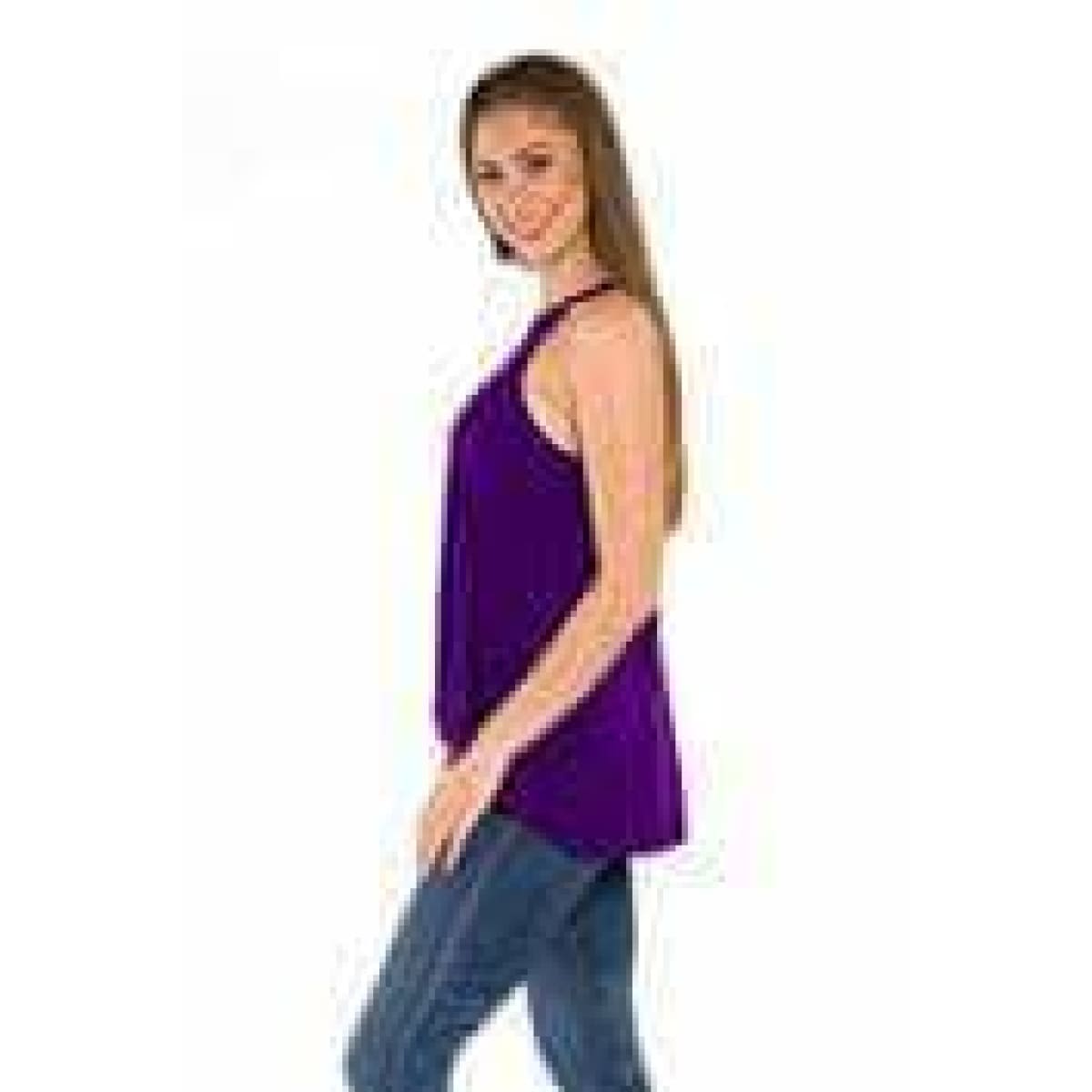 JMU Dukes Princess Seam Tank, Flowy Halter Neck Tank, Women's Apparel, Purple Nation, Made in the USA